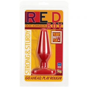 RED BOY LINE MEDIUM BUTT PLUG