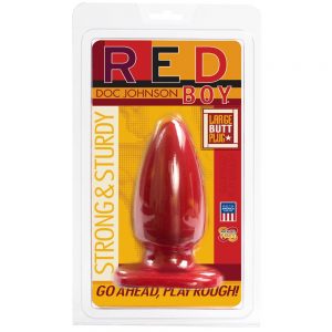 RED BOY LINE LARGE BUTT PLUG