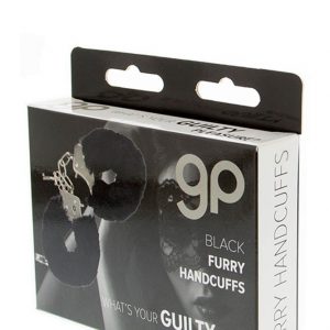 GP FURRY HANDCUFFS BLACK