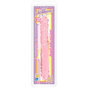 DOUBLE DONG 12"" PINK JELLY
