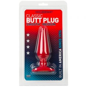 BUTT PLUG RED-SLIM MEDIUM