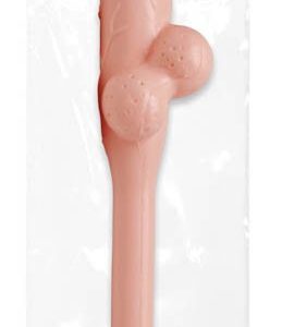 JUMBO SUCKING STRAWS FLESH 11"