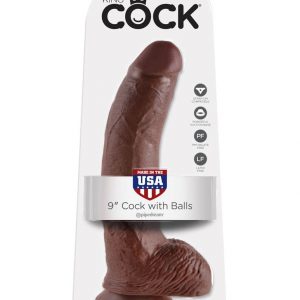 King Cock  9" Cock with Balls