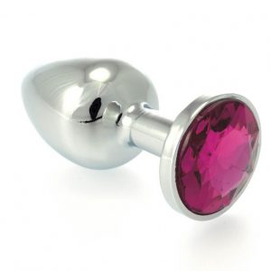 Butt plug SMALL metal with cristal