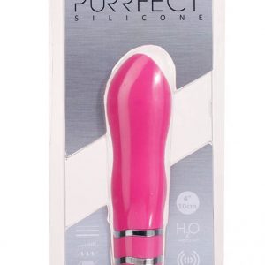 PURRFECT SILICONE VIBRATOR 4INCH PINK