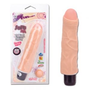Soft Skin. Realistic flesh colored vibrator 14 cm. Ultra-soft touch. Multi-