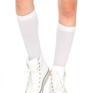 Nylon Knee Highs - WHITE - O/S - HOSIERY