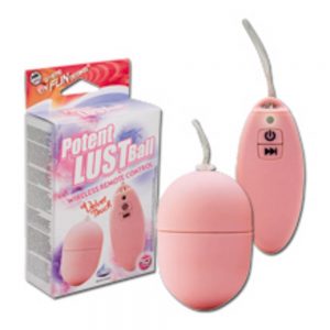 Potent Lust Ball.  Remote control vibrating egg with 10 vibration modes.