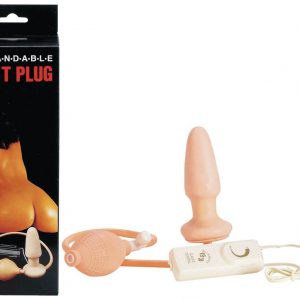 BUTT PLUG VIBRATOR WITH PUMP