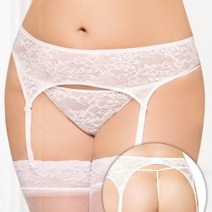 Garterbelt 3316 - Plus Size - white    XXL