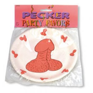Dishes with penis drawings 6 units