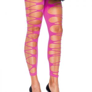 Opaque Paper Print Tights