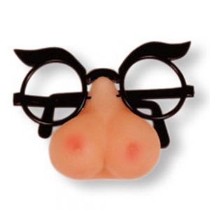 Glasses with breasts