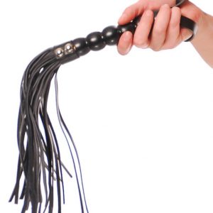 FFS BEADED CAT-O-NINE TAILS BLACK