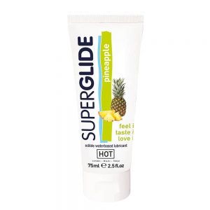 HOT Superglide edible lubricant waterbased - PINEAPPLE - 75ml