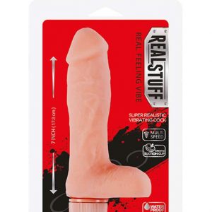 REALSTUFF 7INCH VIBRATOR - FLESH