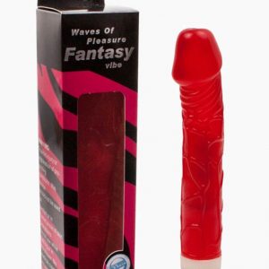Penis Vibe, PVC Material, 2AA Batteries, Red, 4,5x23 cm