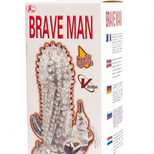 Penis sleeve, Bullet vibrator, TPR Materieal, 3 LR44 batteries