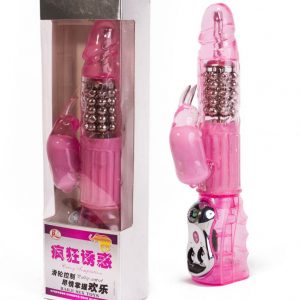 Mutil-speed Vib and Rotate, Metal Beads, TPR Material,4 AA batteres operated