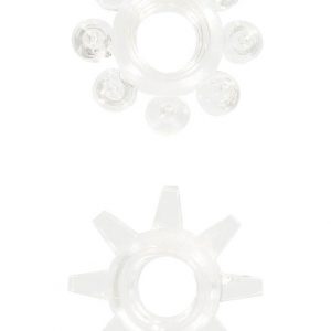 POWER STRETCHY RINGS CLEAR 2PCS