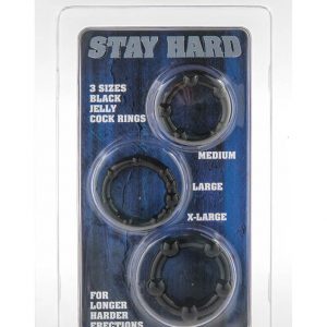 STAY HARD - THREE RINGS - BLACK