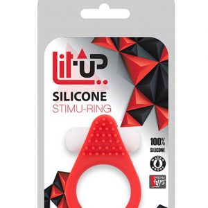 LIT-UP SILICONE STIMU RING 1 RED