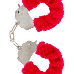 FURRY FUN CUFFS RED PLUSH
