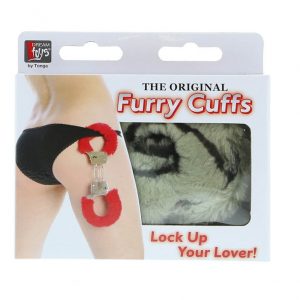 Metal Handcuff with Plush Zebra