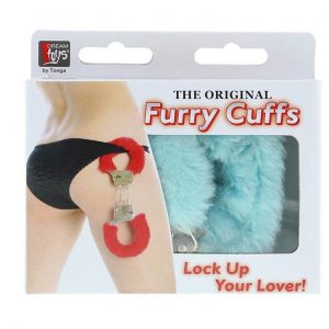 Metal Handcuff with Plush Blue