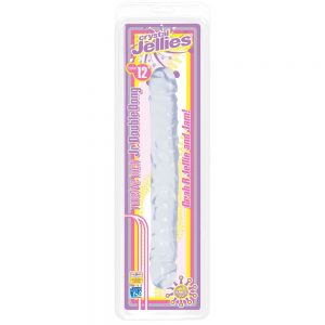 DOUBLE DONG 12"" CLEAR JELLY
